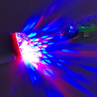Mini USB Discolampe med farverige lys